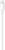 Un câble de charge Lightning blanc, généralement utilisé pour la recharge et le transfert de données sur certains appareils électroniques.