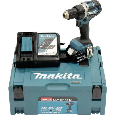 Perceuse-visseuse sans fil Makita DDF484RF1J DDF484RF1J 18 V 3.0 Ah Li-Ion + batterie, + chargeur, + mallette-0