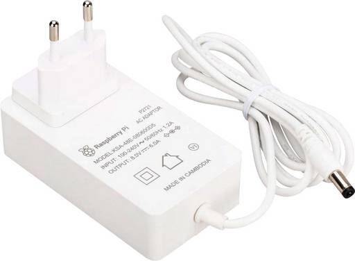 Raspberry Pi® Bloc d'alimentation à tension fixe Convient pour (kits de développement): Raspberry Pi® Courant de sortie (max.) 6000 mA 1 x cylindrique protection contre les surintensités