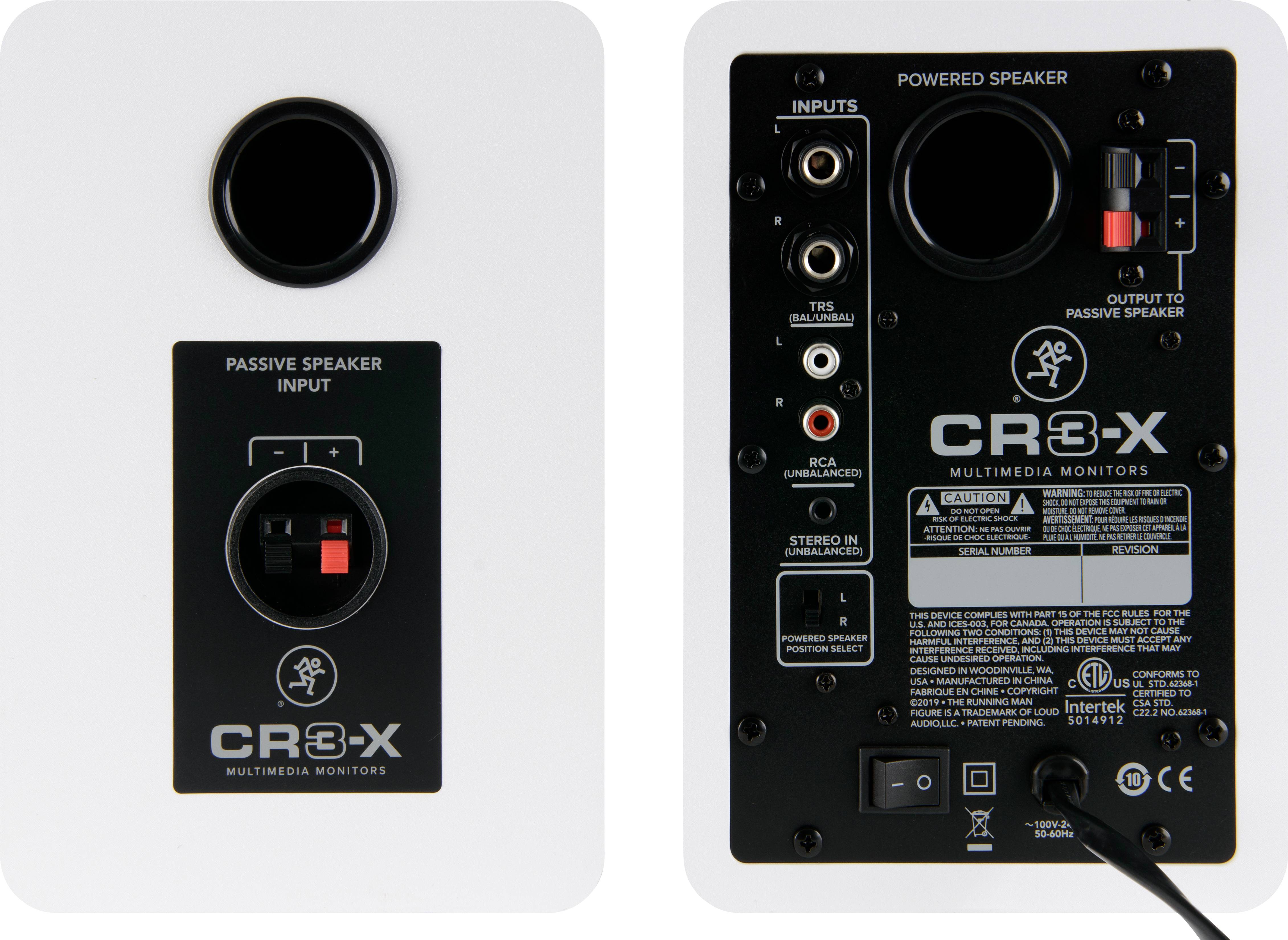 Mackie CR3-XBTLTD-WHT (Pair) Enceinte active de moniteur 7.62 cm 3 pouces 50 W 1 paire(s)-6