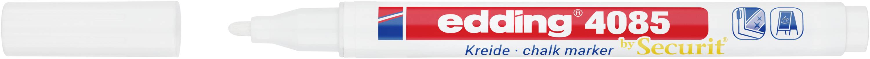 Edding 4085 4-4085049 Marqueur craie blanc 1 mm, 2 mm