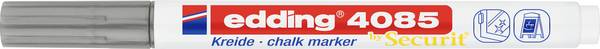 Edding 4085 4-4085054 Marqueur craie argent 1 mm, 2 mm
