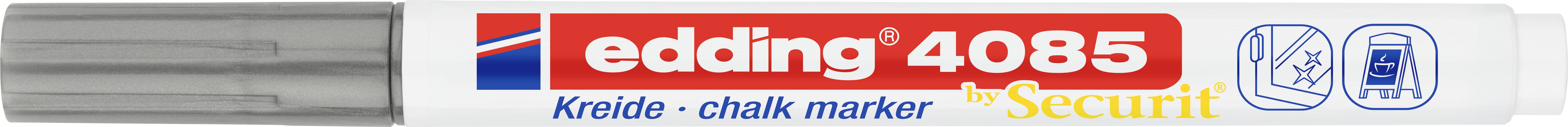 Edding 4085 4-4085054 Marqueur craie argent 1 mm, 2 mm-0