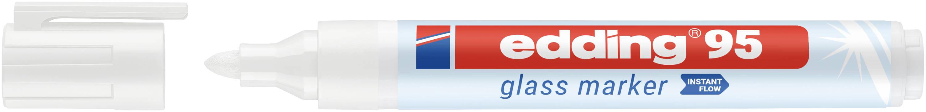Edding 95 4-95049 Marqueur pour verre blanc 1.5 mm, 3 mm