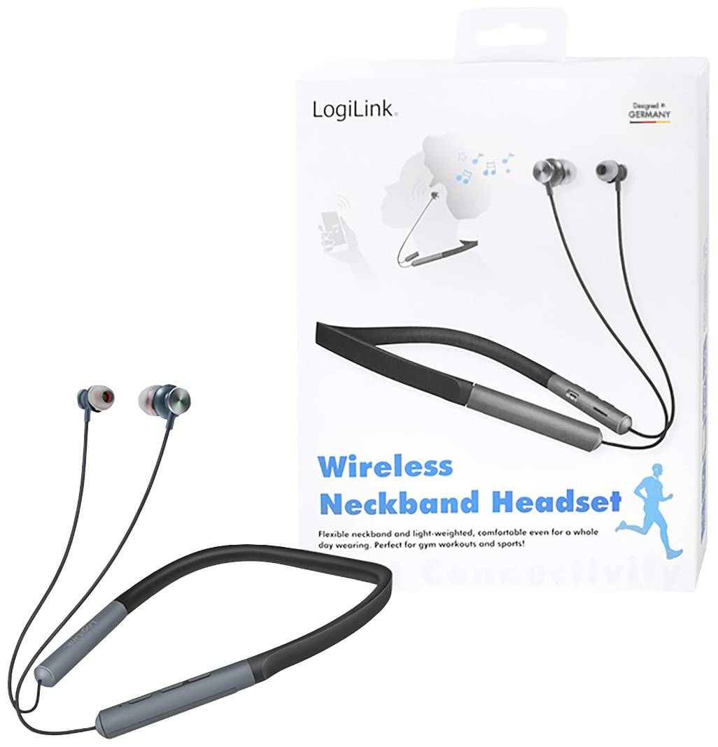 LogiLink BT0049 Oreillette Bluetooth Stereo noir pour le sport-6