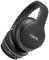 Casque sans fil noir de LogiLink avec des coussinets d'oreille rembourrés et un arceau réglable.