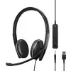EPOS ADAPT 165 USB-A II Micro-casque supra-auriculaire filaire Stereo noir Noise Cancelling volume réglable, mise en sourdine du microphone téléphone