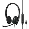 EPOS EPOS ADAPT 160 USB II - ADAPT 100 Series - Headset Micro-casque supra-auriculaire filaire Stereo noir Noise Cancelling volume réglable, mise en sourdine du microphone téléphone