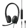 EPOS EPOS ADAPT 165T USB-C II - ADAPT 100 Series - Headset Micro-casque supra-auriculaire filaire Stereo noir Noise Cancelling volume réglable, mise en sourdine du microphone téléphone
