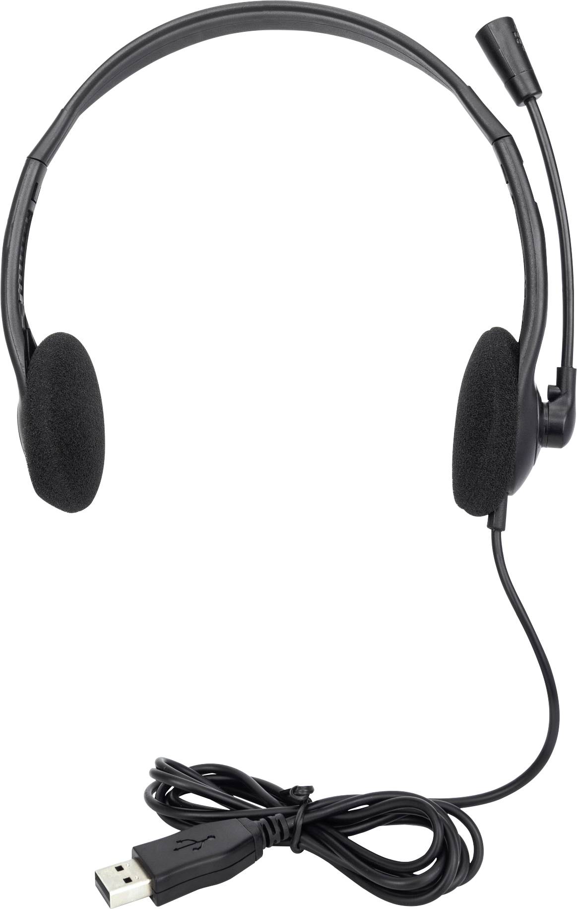 Manhattan Stereo USB-Headset Federleichte On-Ear kabelgebunden USB-A-Stecker schwarz ordinateur Micro-casque supra-auric-3