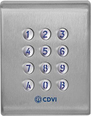 CDVI Security F0201000053-G Serrure à code   12 V, 24 V, 48 V IP65 Bluetooth, avec clavier éclairé