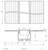 Dessin technique d'un panneau ondulé et section transversale de profil aluminium, montrant les dimensions en millimètres et l'échelle 1:1.