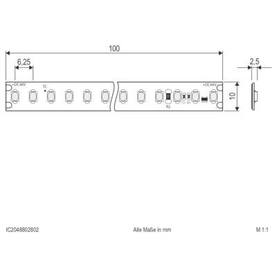 EVN IC2048802802 Ruban LED CEE: E (A - G) avec câble à extrémités ouvertes 48 V 5 m blanc chaud 1 pc(s)-2