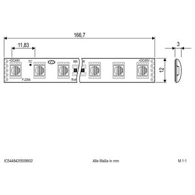 EVN IC5448420509902 Ruban LED CEE: E (A - G) avec câble à extrémités ouvertes 48 V 5 m RVBB 1 pc(s)-2