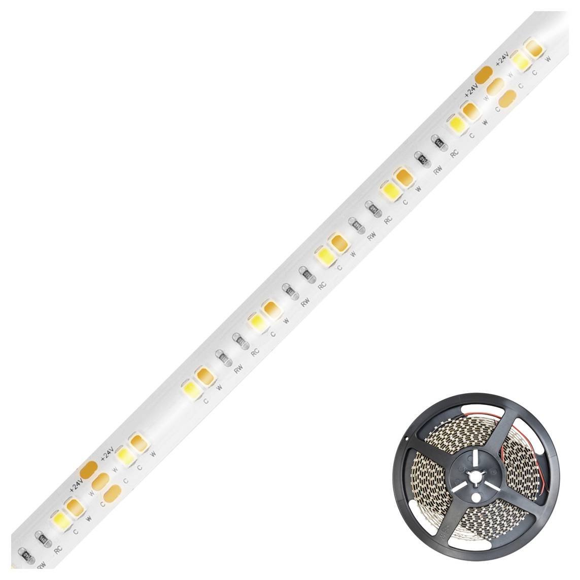 EVN IC544884280125 Ruban LED CEE: F (A - G) avec câble à extrémités ouvertes 48 V 5 m blanc chaud à blanc lumière du jou-1