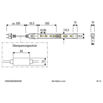 EVN IC6523060284050M Ruban LED (Set complet) CEE: G (A - G) avec connecteur mâle 230 V 50 m blanc neutre 1 pc(s)-2