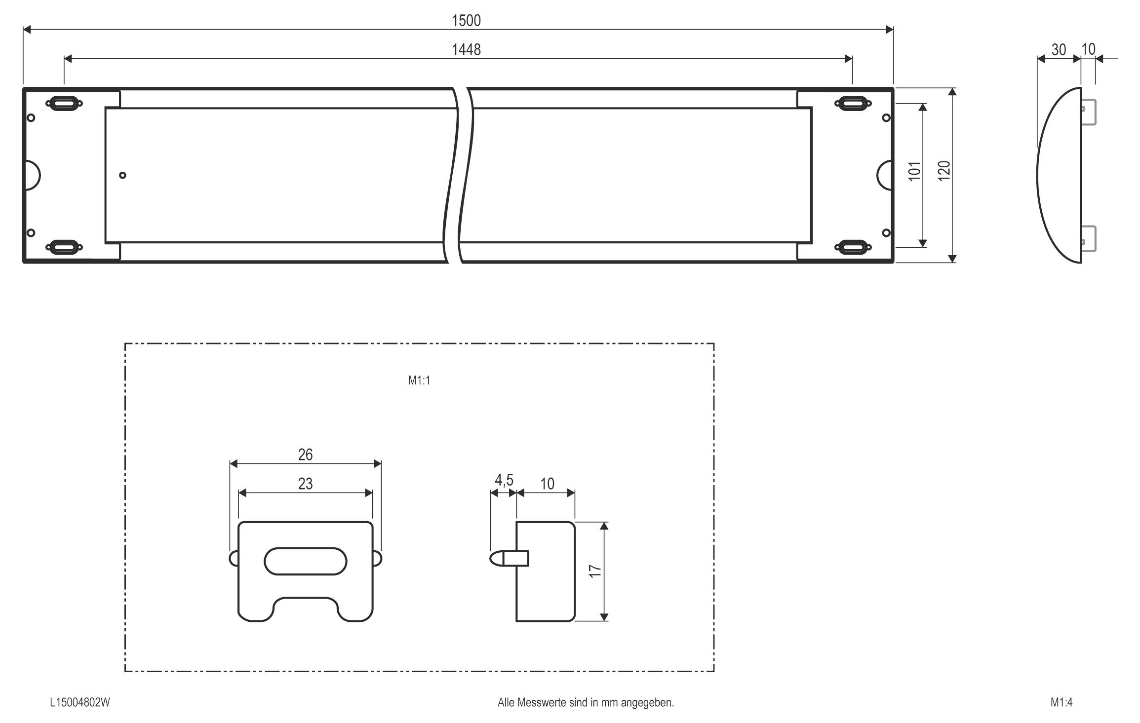 EVN L15004802W L15004802W Plafonnier LED LED intégrée 48 W LED blanc-2