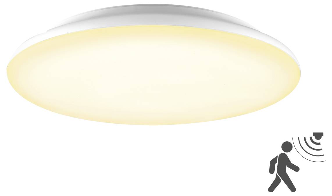 EVN L40300125BM L40300125BM Plafonnier de salle de bain LED avec détecteur de mouvements LED 30 W blanc-1