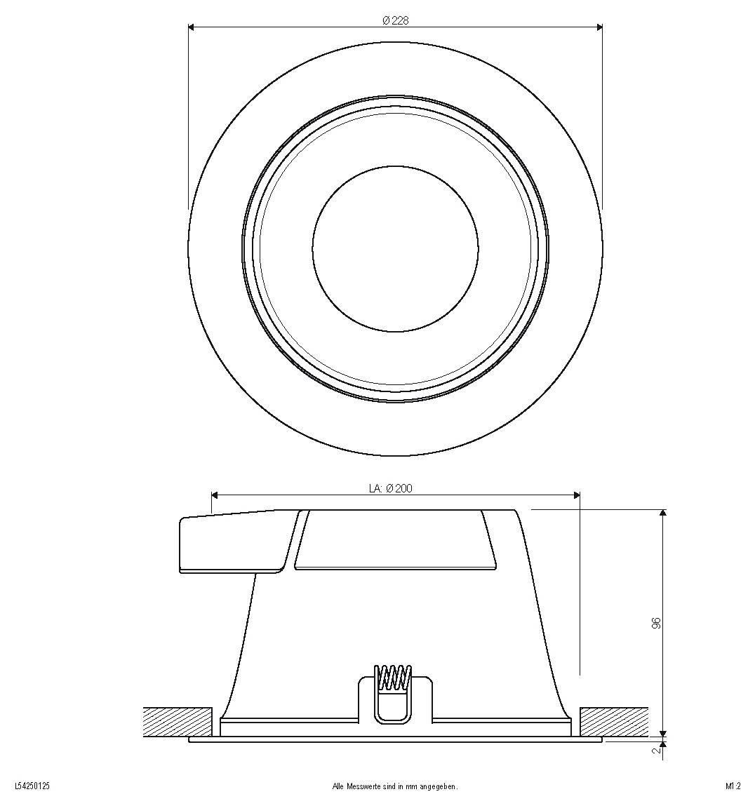 EVN L54250125 L54250125 Plafonnier LED LED 25 W blanc-2