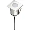 EVN P67104002 P67104002 Éclairage encastré dans le sol LED intégrée LED 1 W acier inoxydable