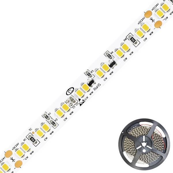 EVN  SB202416828D2W Ruban LED CEE: F (A - G) avec câble à extrémités ouvertes 24 V 5 m blanc chaud à blanc lumière du jour  1 pc(s)