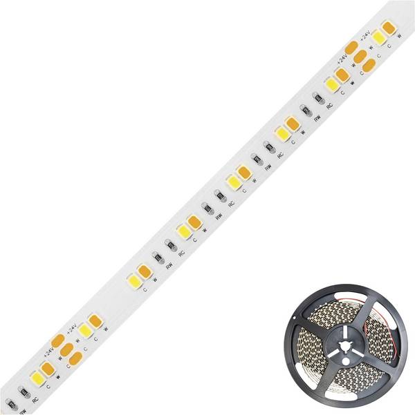 EVN  SB202460280125 Ruban LED CEE: F (A - G) avec câble à extrémités ouvertes 24 V 5 m blanc chaud à blanc lumière du jour  1 pc(s)