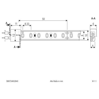 EVN SB6724602840 SB6724602840 Ruban LED CEE: F (A - G) avec câble à extrémités ouvertes 24 V 5 m blanc neutre 1 pc(s)-2