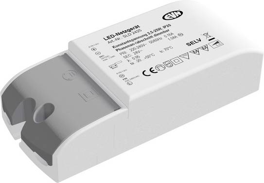 EVN SLD2425 Transformateur pour LED CEE A (A - G) à tension constante 25 W 0 mA 24 V/DC dimmable 1 pc(s)