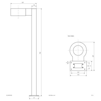 Luminaire LED extérieur EVN WLU65081602 WLU65081602 LED 8 W anthracite-2