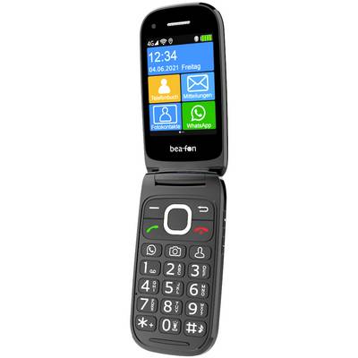 beafon SL880touch Téléphone portable à clapet pour séniors Touche SOS noir-0