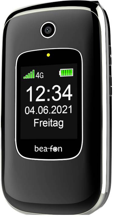 beafon SL880touch Téléphone portable à clapet pour séniors Touche SOS noir-3