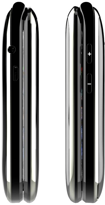 beafon SL880touch Téléphone portable à clapet pour séniors Touche SOS noir-5