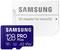 'Carte microSD Samsung 128 Go PRO Plus avec adaptateur SD.'