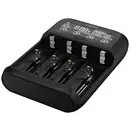 Ansmann Lithium 4 Chargeur de piles rondes LiFePO, Li-ion, NiCd, NiMH 10340, 10350, 10440, 10500, 10350, 10440, 10500, 1