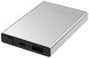 Ansmann 5000 mAh PB112 silber Powerbank (batterie supplémentaire) 5000 mAh Smart IC LiPo Micro USB, USB 2.0 argent affichage du statut