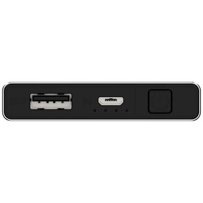 Ansmann 5000 mAh PB112 silber Powerbank (batterie supplémentaire) 5000 mAh Smart IC LiPo Micro USB, USB 2.0 argent affic-4