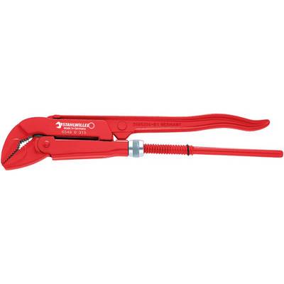 Pince à griffe rouge de Stahlwille, en métal, avec poignée réglable, mécanisme à dentures, adaptée aux installations et réparations de tuyauterie.