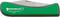 Manche vert et pliable d'un couteau de poche avec l'inscription 'STAHLWILLE Made in Germany 12320', partiellement replié.