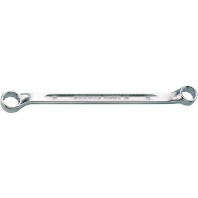 Une clé à double anneau en argent portant l'inscription 'STANWILLE CORONA 23'. Chaque extrémité possède une tête ronde.