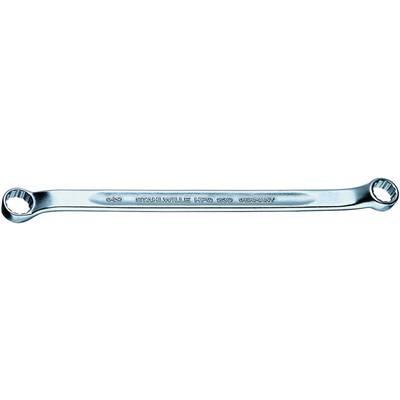Clé à fourche à anneau fermé aux deux extrémités, portant l'inscription « CHROME VANADIUM 19x22 GERMANY ».