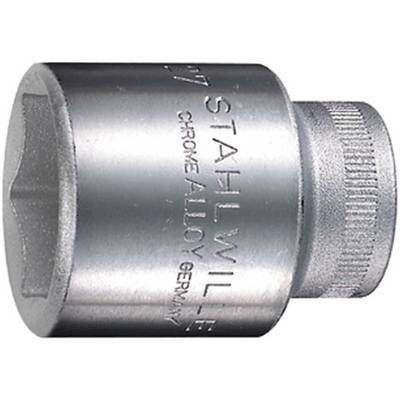 Écrou à douille métallique avec inscription gravée 'STAHWILLE Chrome Alloy Germany'.