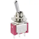 TRU COMPONENTS TC-9957460 Interrupteur à levier 125 V/AC, 250 V/AC 3 A 1 x On/On à accrochage 1 pc(s)