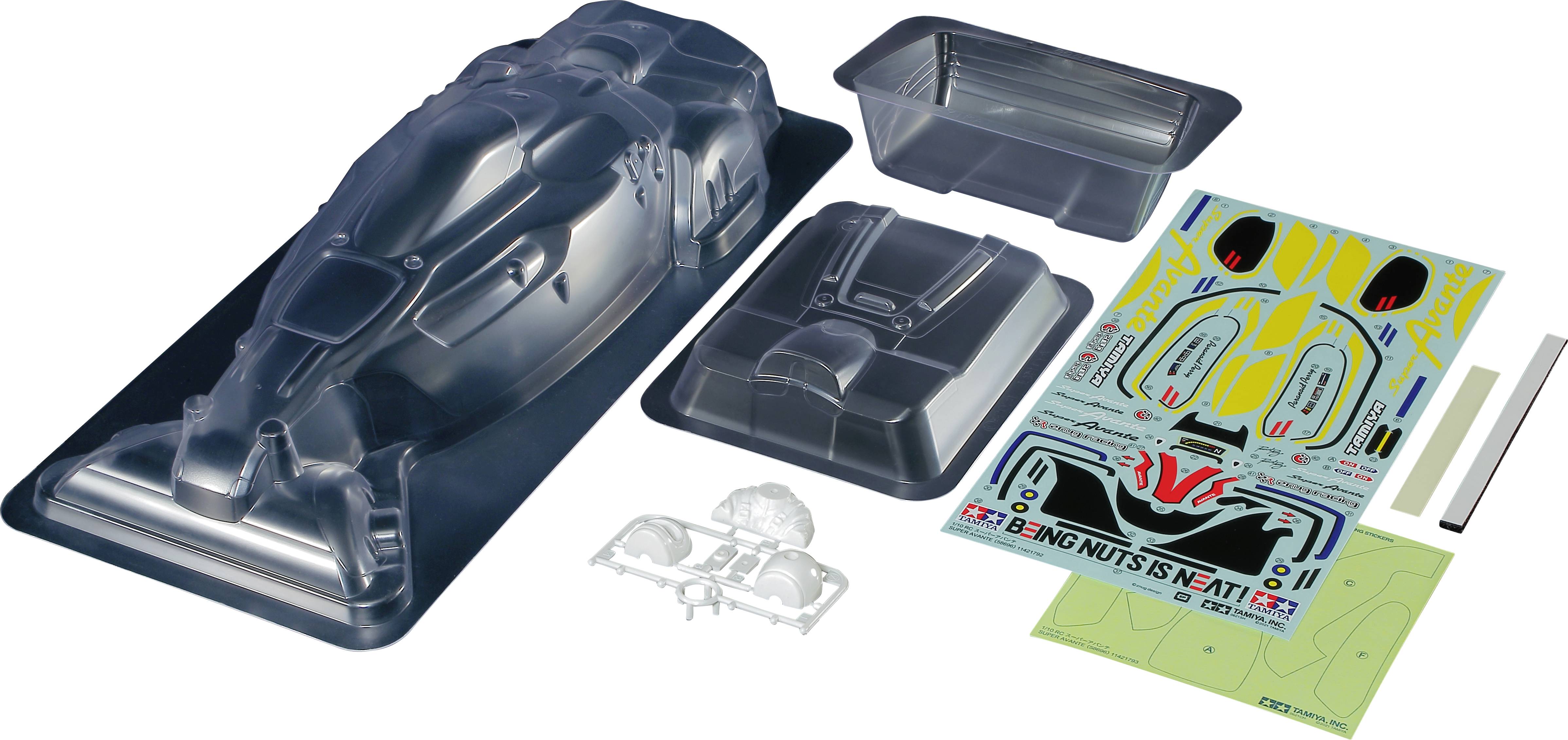 Tamiya 51676 1:10 Carrosserie Kar.-Satz Super Avante TD4 non verni, non découpé-1