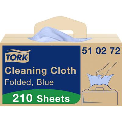 TORK Chiffons de nettoyage polyvalents bleus W7 1x 210 chiffons