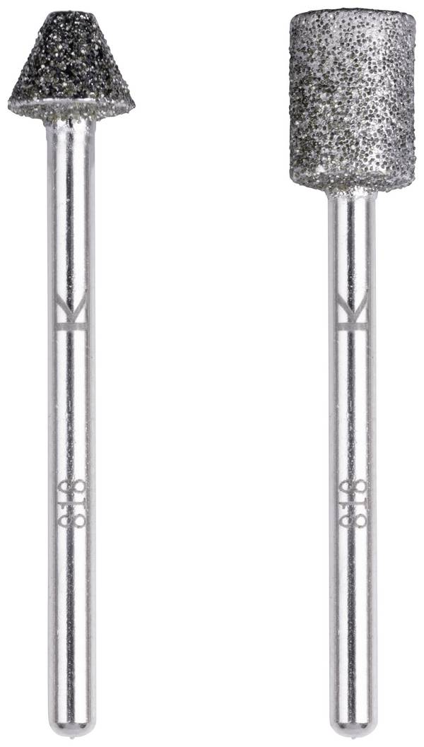 Wolfcraft 5989000 Jeu de broches à meuler diamantée Diamètre 8 mm    1 set