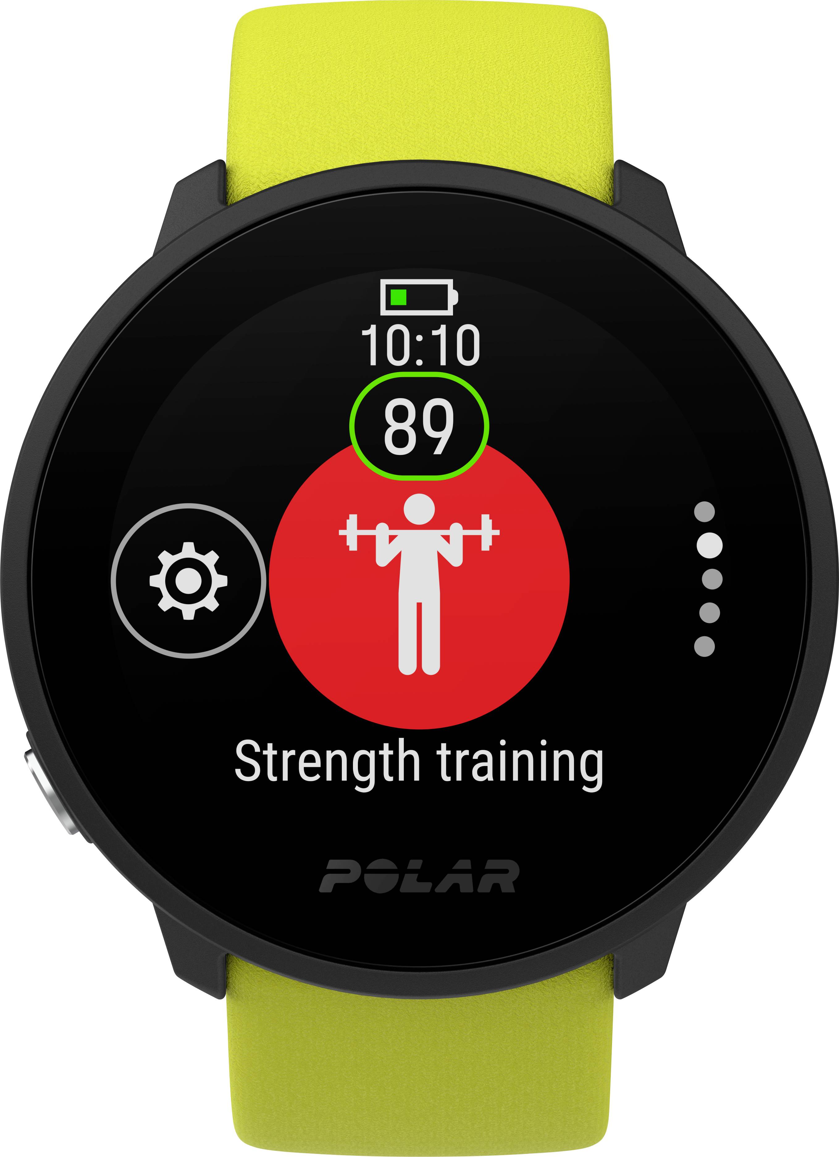 Polar Unite Montre cardio avec capteur intégré 43 mm citron vert-1