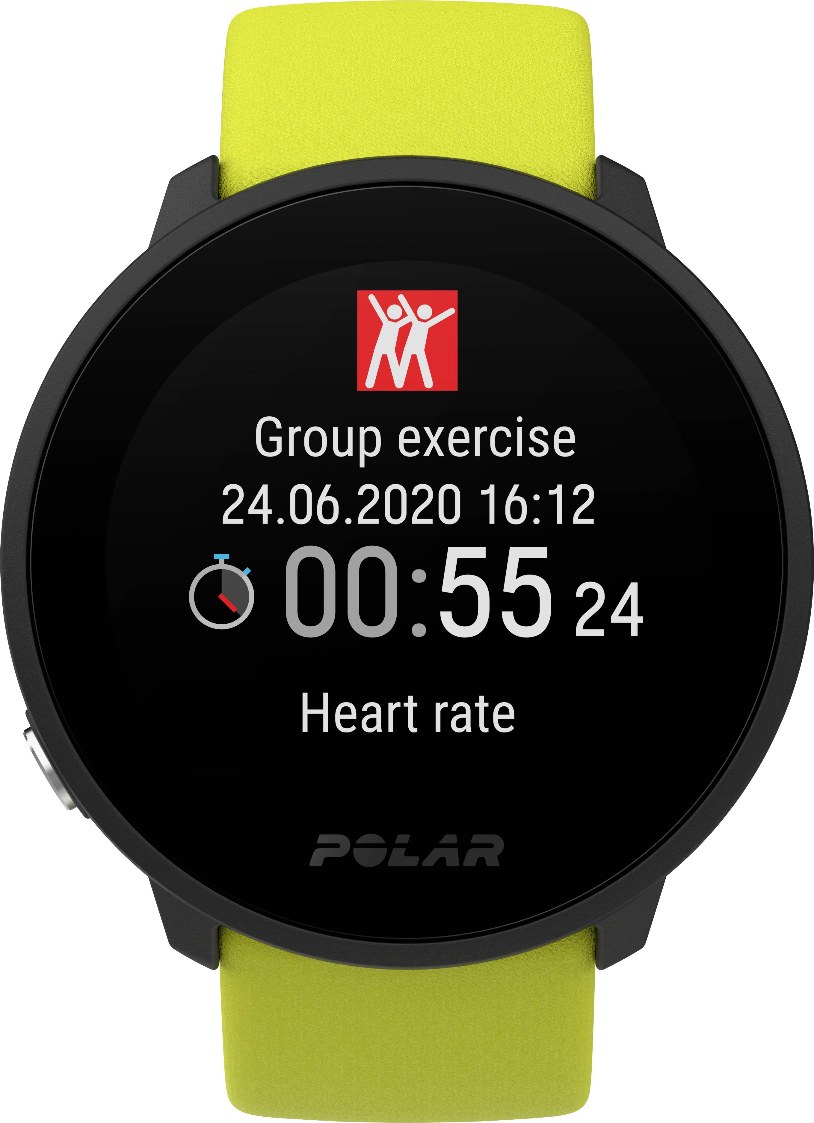 Polar Unite Montre cardio avec capteur intégré 43 mm citron vert-2