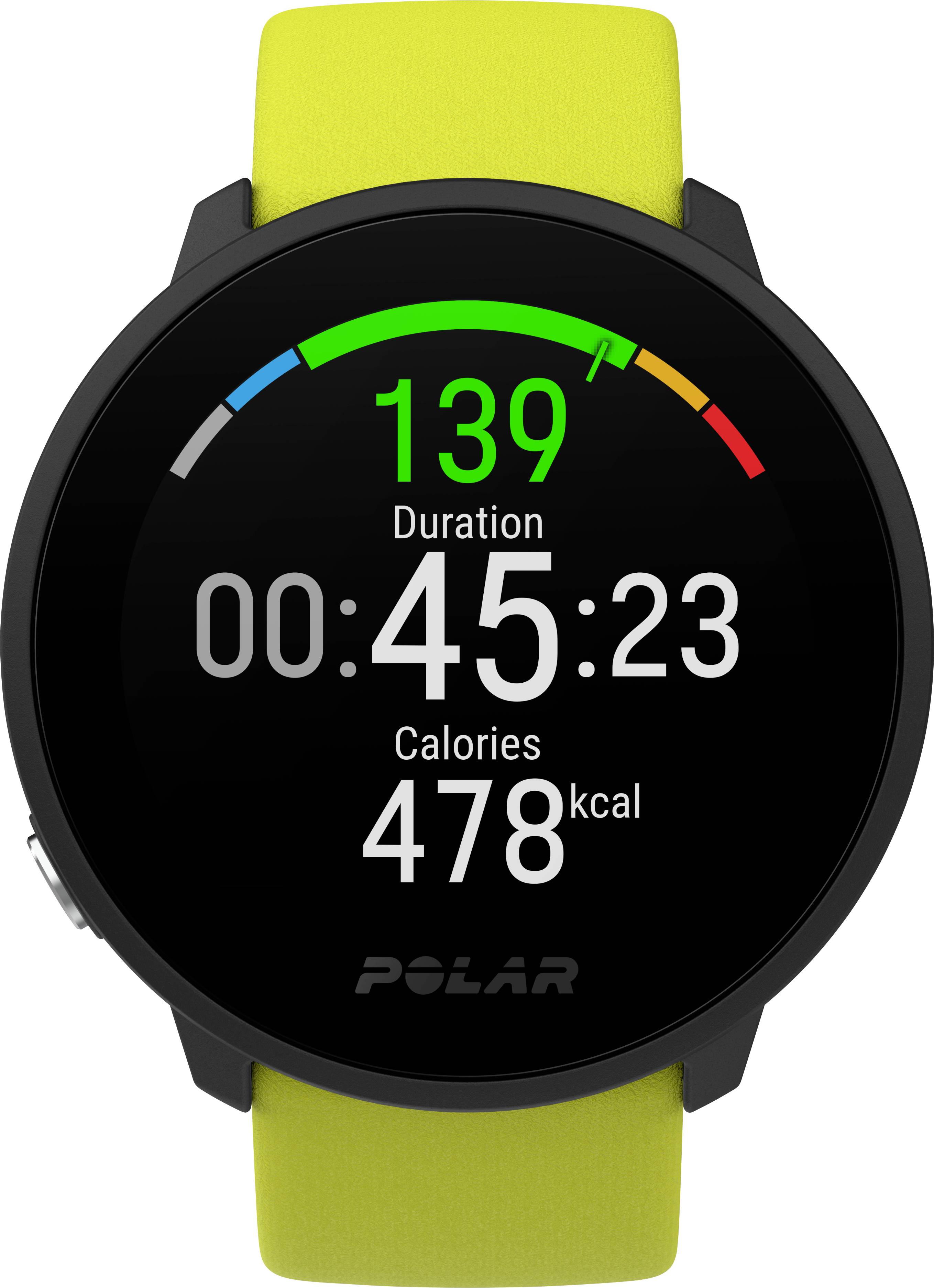 Polar Unite Montre cardio avec capteur intégré 43 mm citron vert-4