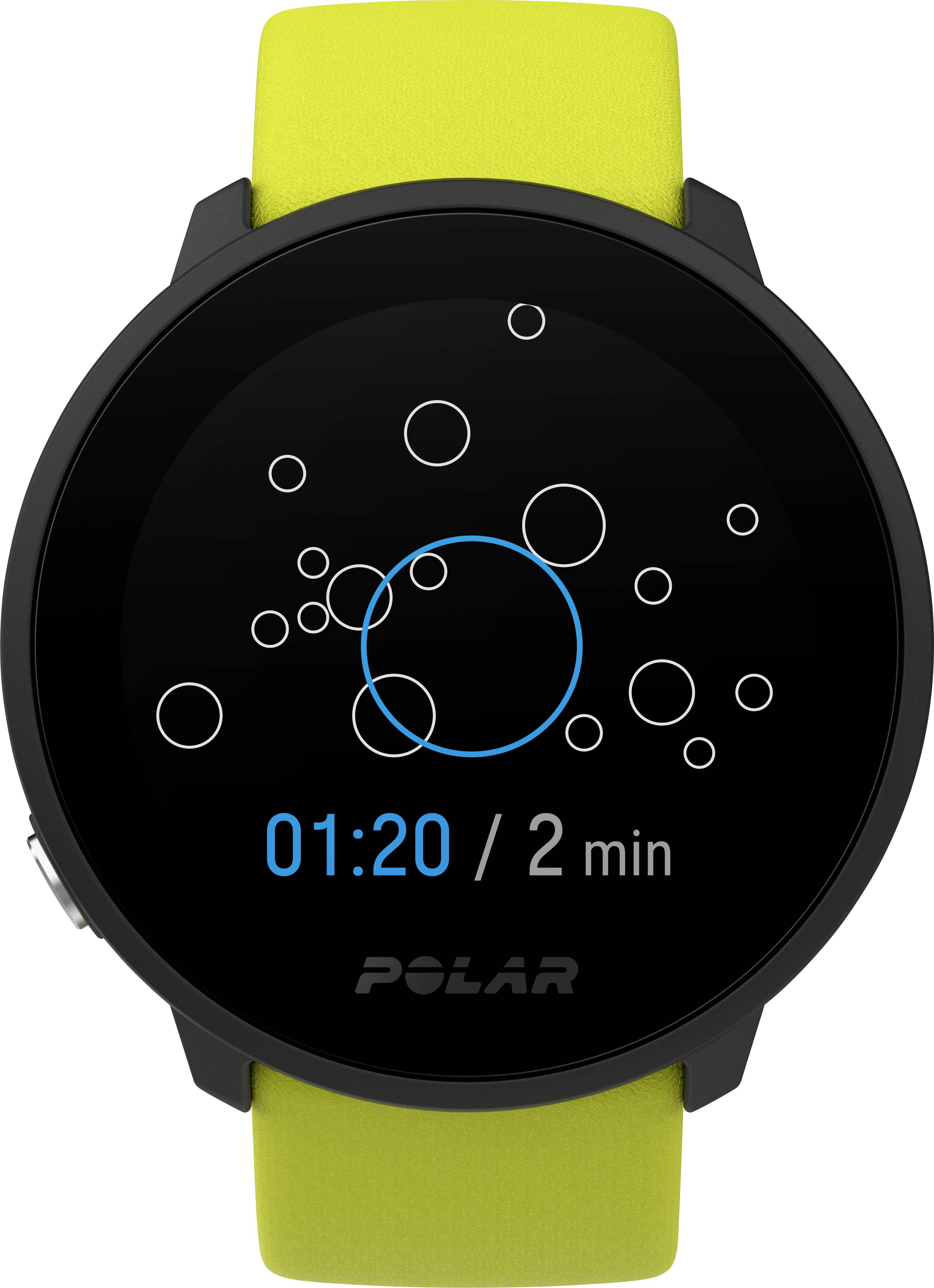 Polar Unite Montre cardio avec capteur intégré 43 mm citron vert-12