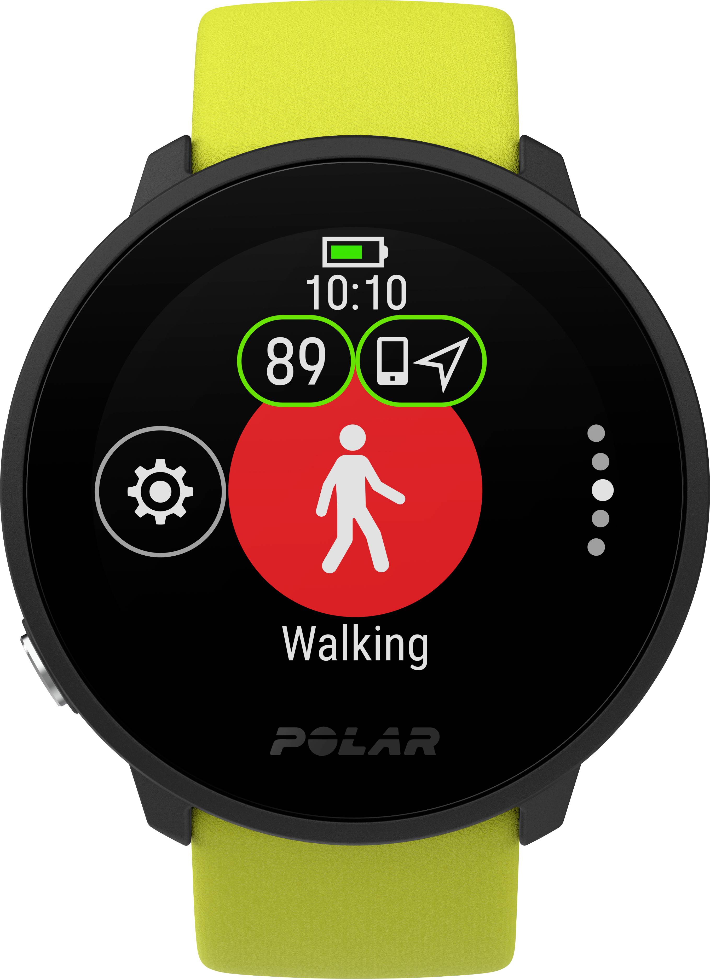 Polar Unite Montre cardio avec capteur intégré 43 mm citron vert-18